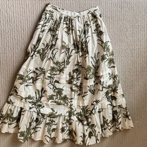 HUNTER BELL Cabana Skirt, Green Lily